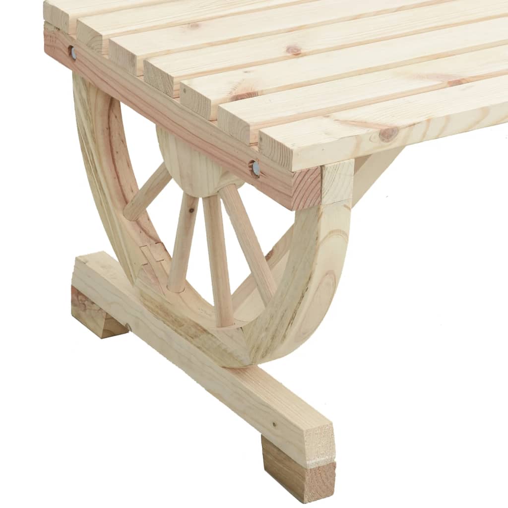 Table basse de jardin 90x50x40 cm en bois de sapin massif