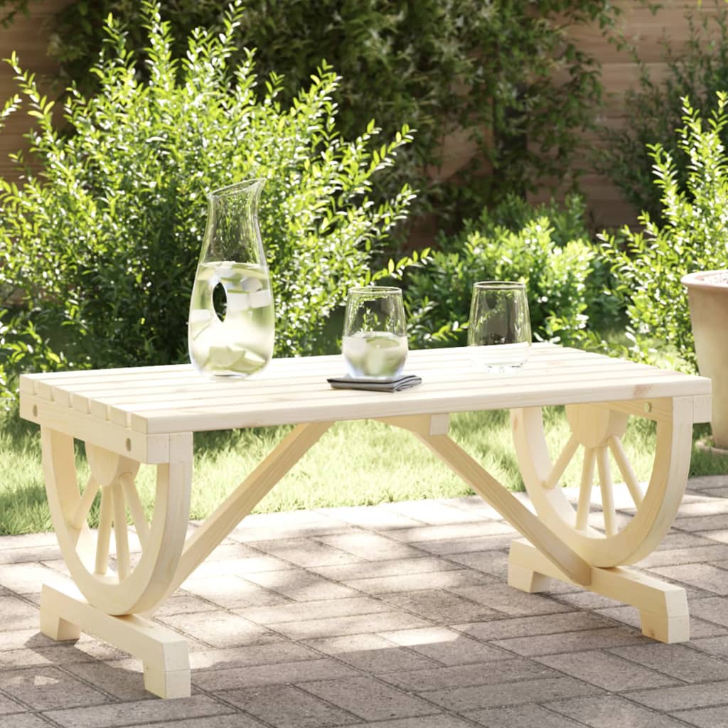 Garten-Couchtisch 90x50x40 cm Massivholz Tanne