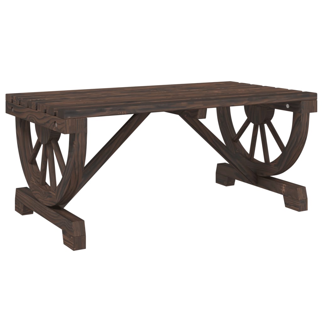 Table basse de jardin 90x50x40 cm en bois de sapin massif