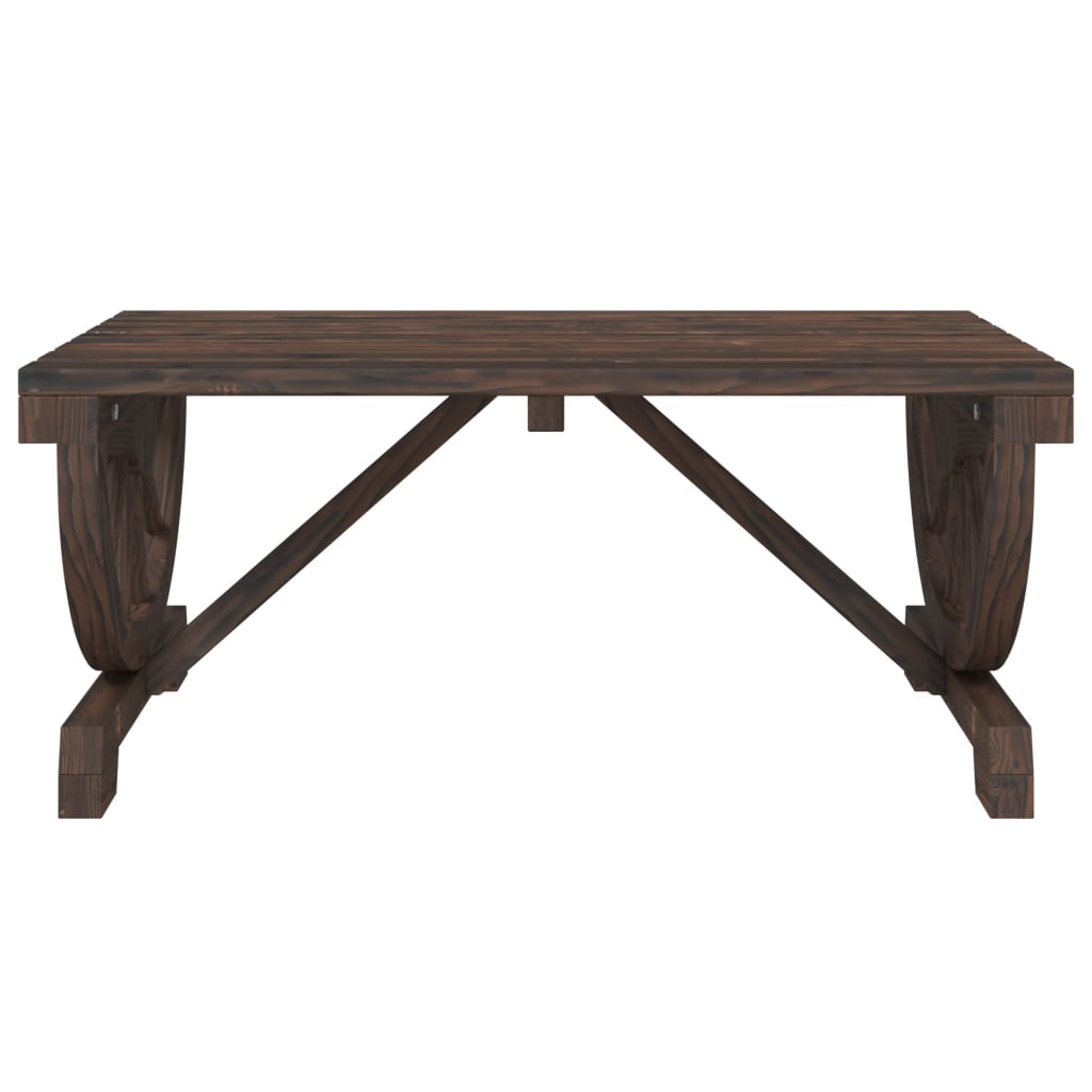 Table basse de jardin 90x50x40 cm en bois de sapin massif