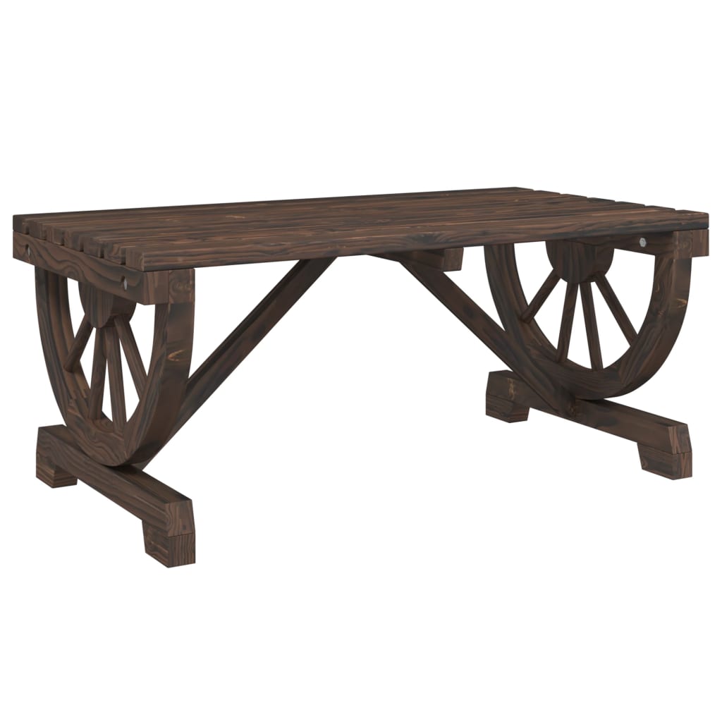 Table basse de jardin 90x50x40 cm en bois de sapin massif