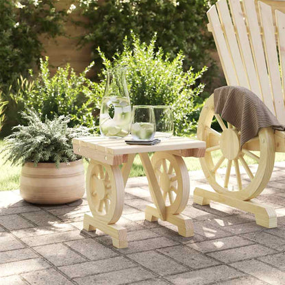 Garten-Fußhocker 40x36,5x38,5 cm Massivholz Tanne