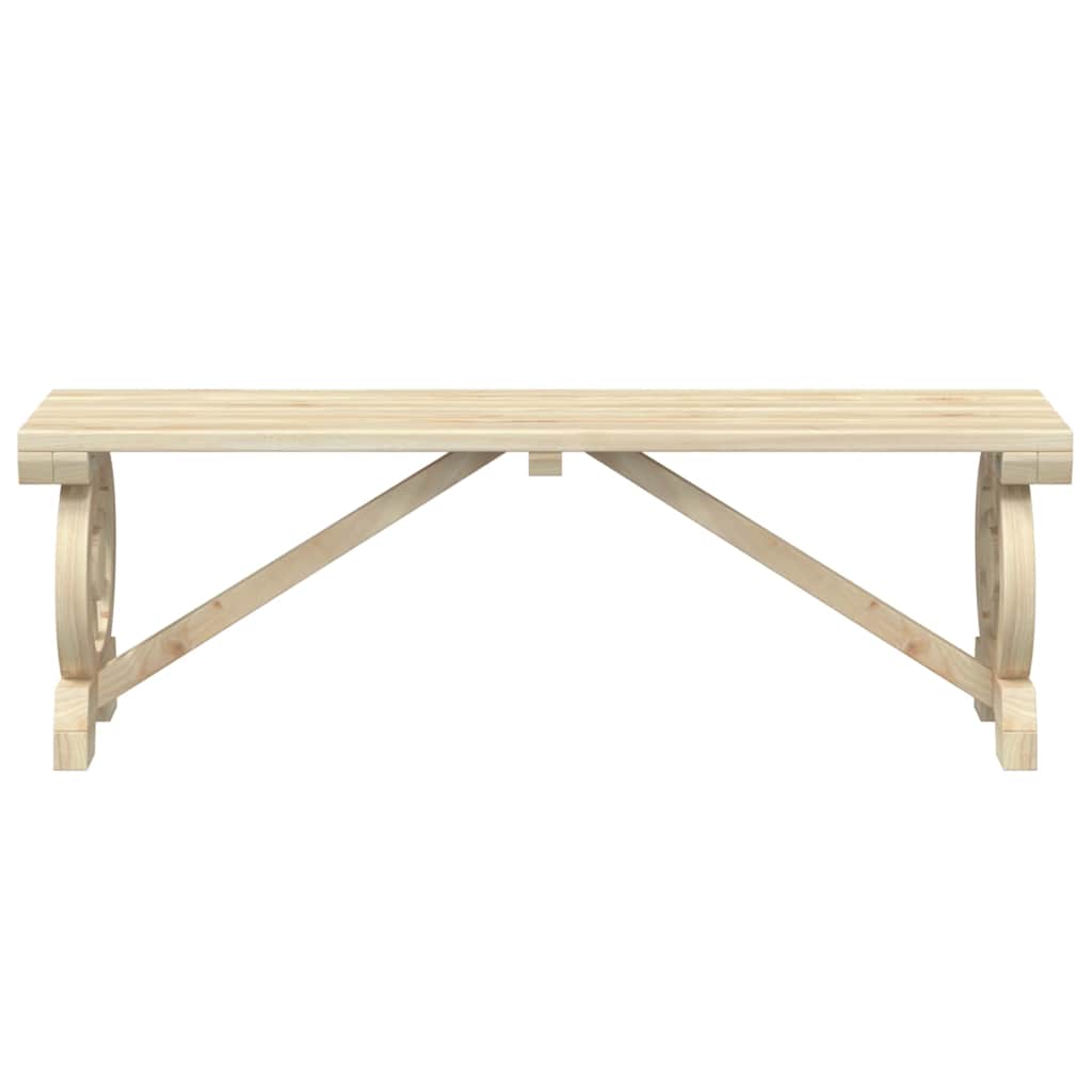 Gartenbank 115 cm Massivholz Tanne