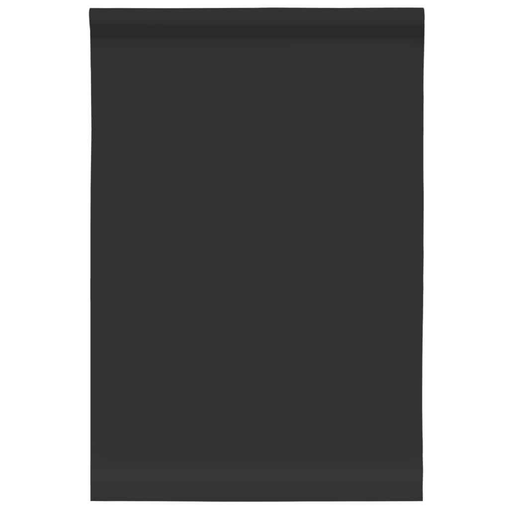 Möbelaufkleber Selbstklebend Mattschwarz 90x500 cm PVC