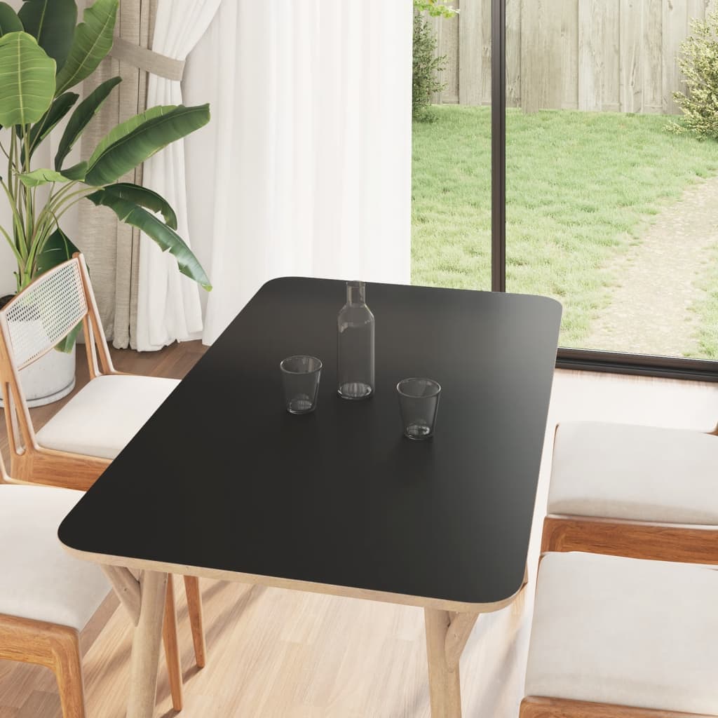 Möbelaufkleber Selbstklebend Mattschwarz 90x500 cm PVC