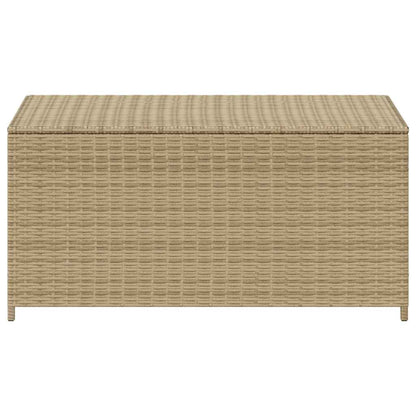 Gartentruhe Beige 190L Poly Rattan