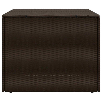 Gartentruhe Braun 291L Poly Rattan