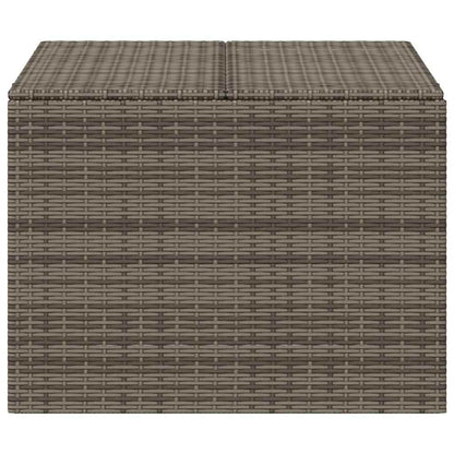 Gartentruhe Grau 291L Poly Rattan