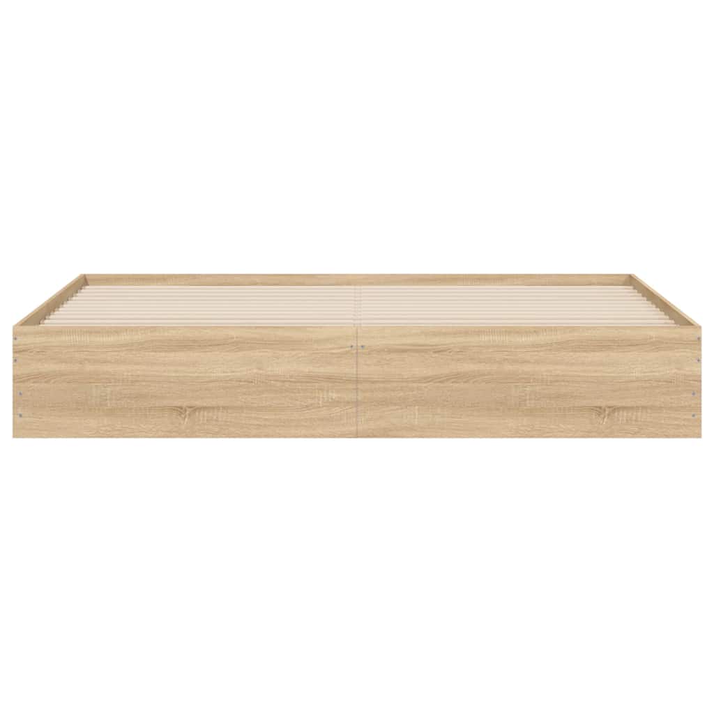 Bettgestell mit Schubladen Sonoma-Eiche 160x200cm Holzwerkstoff