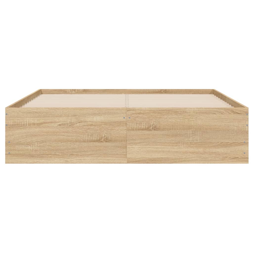 Bettgestell mit Schubladen Sonoma-Eiche 120x190cm Holzwerkstoff