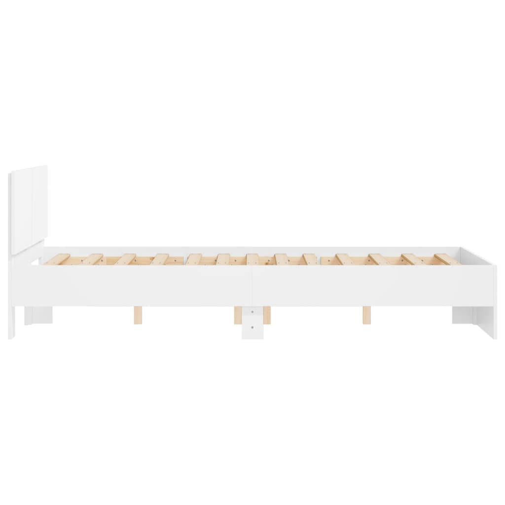 Bed frame with headboard white 120x190 cm