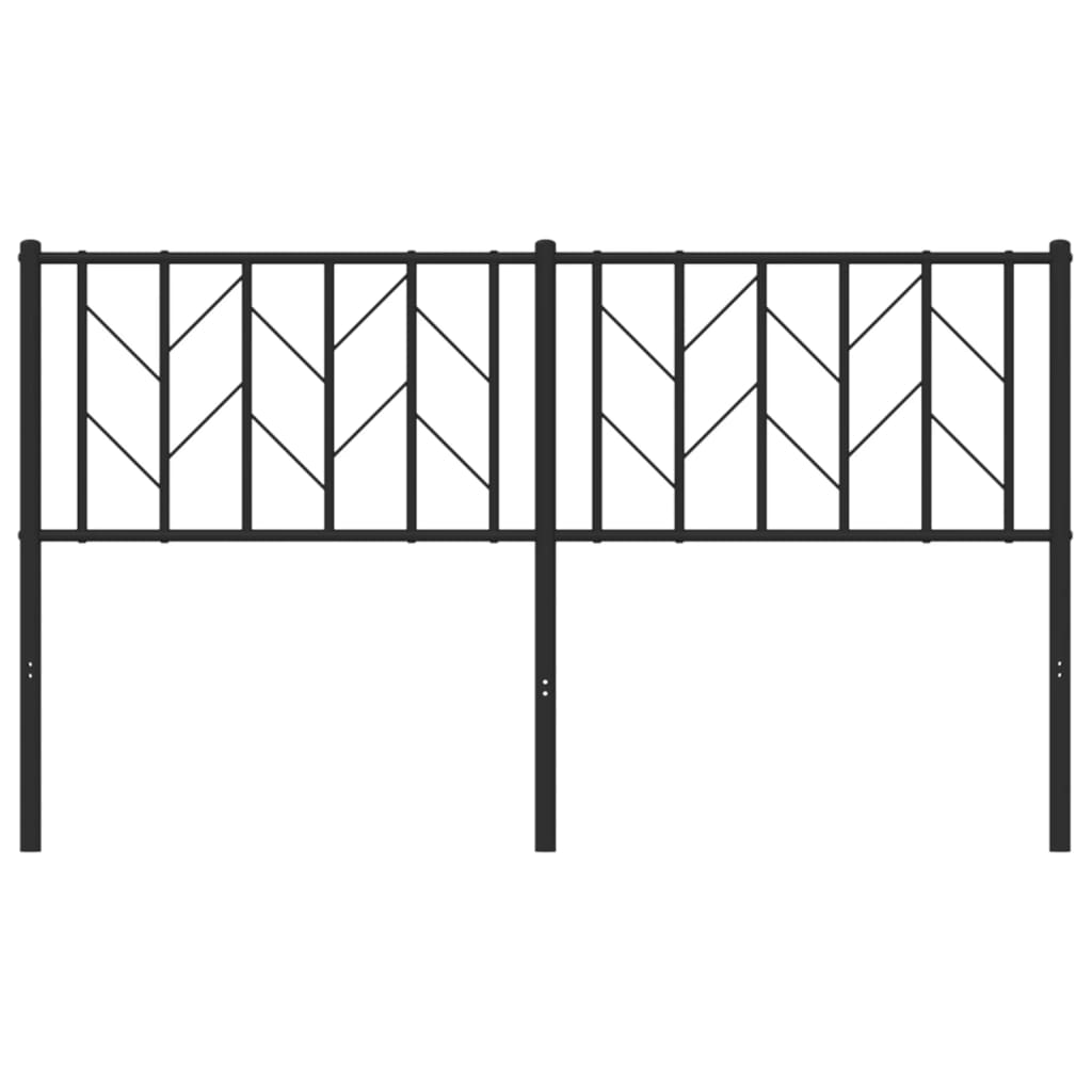 Ersatz-Kopfteil Metall Schwarz 150 cm