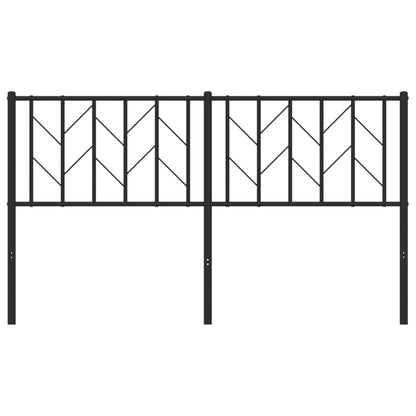 Ersatz-Kopfteil Metall Schwarz 150 cm