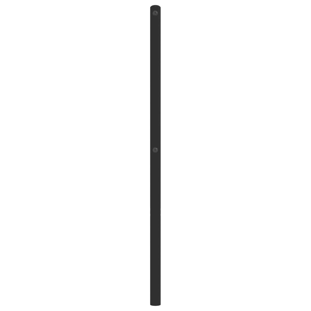 Ersatz-Kopfteil Metall Schwarz 150 cm