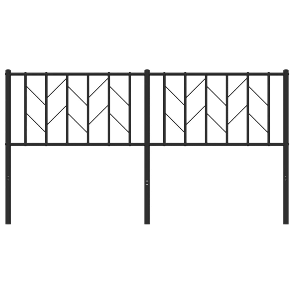 Ersatz-Kopfteil Metall Schwarz 160 cm