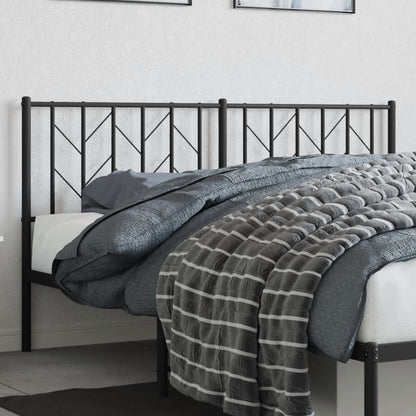 Ersatz-Kopfteil Metall Schwarz 160 cm