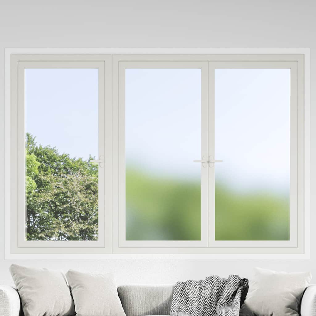 Fensterfolien 5 Stk. Statisch Mattgrau PVC