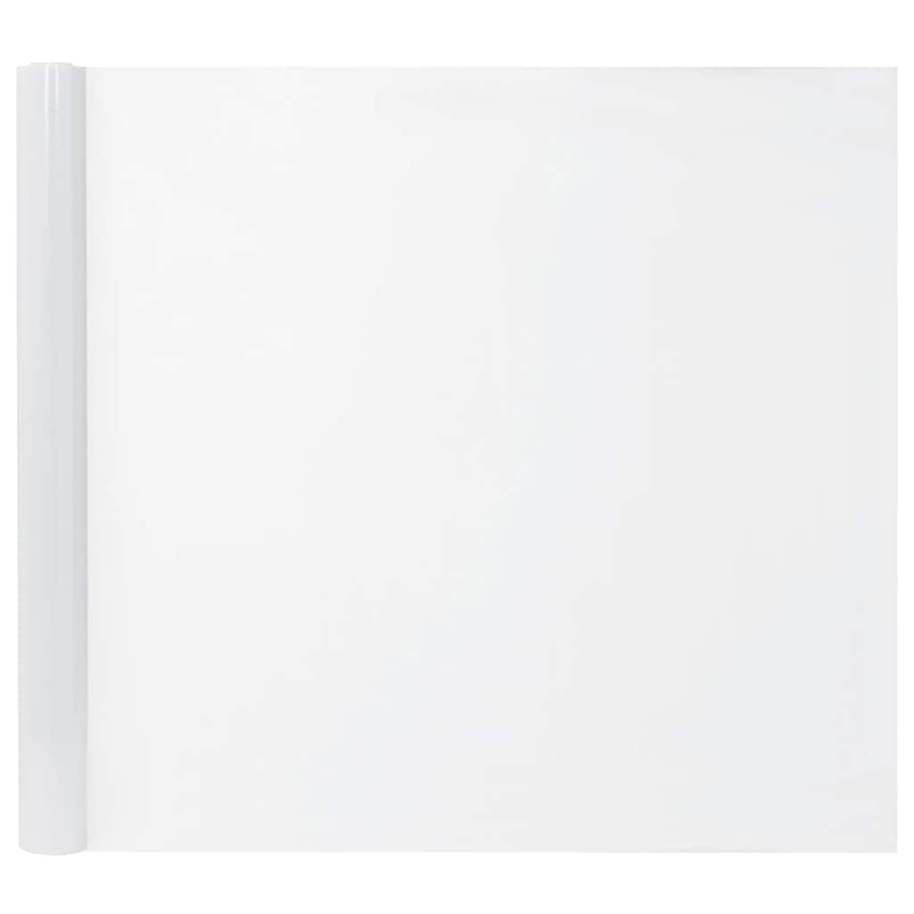 Fensterfolien 3 Stk. Statisch Matt Weiß PVC