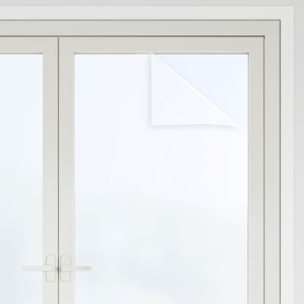 Fensterfolien 3 Stk. Statisch Matt Weiß PVC