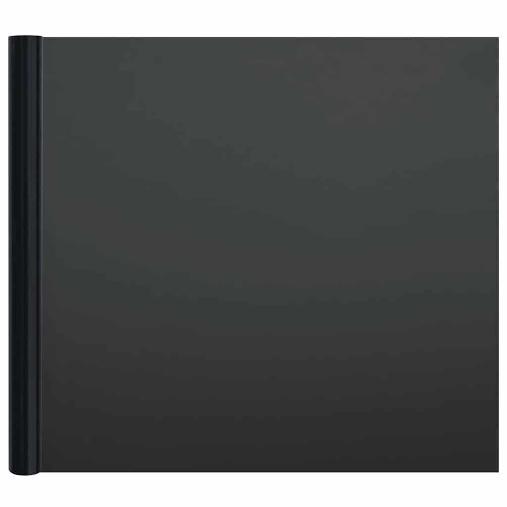 Fensterfolien 5 Stk. Statisch Matt Schwarz PVC