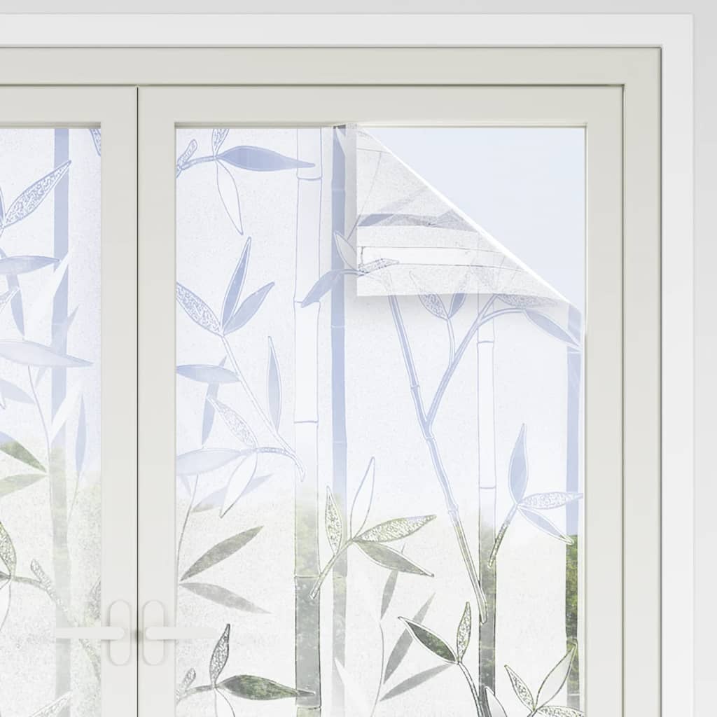 Fensterfolien 2 Stk. Matt Bambus-Muster PVC