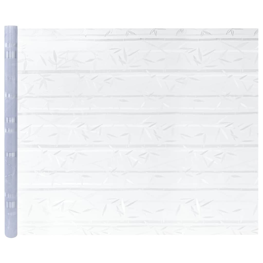 Fensterfolien 2 Stk. Matt Bambus-Muster PVC