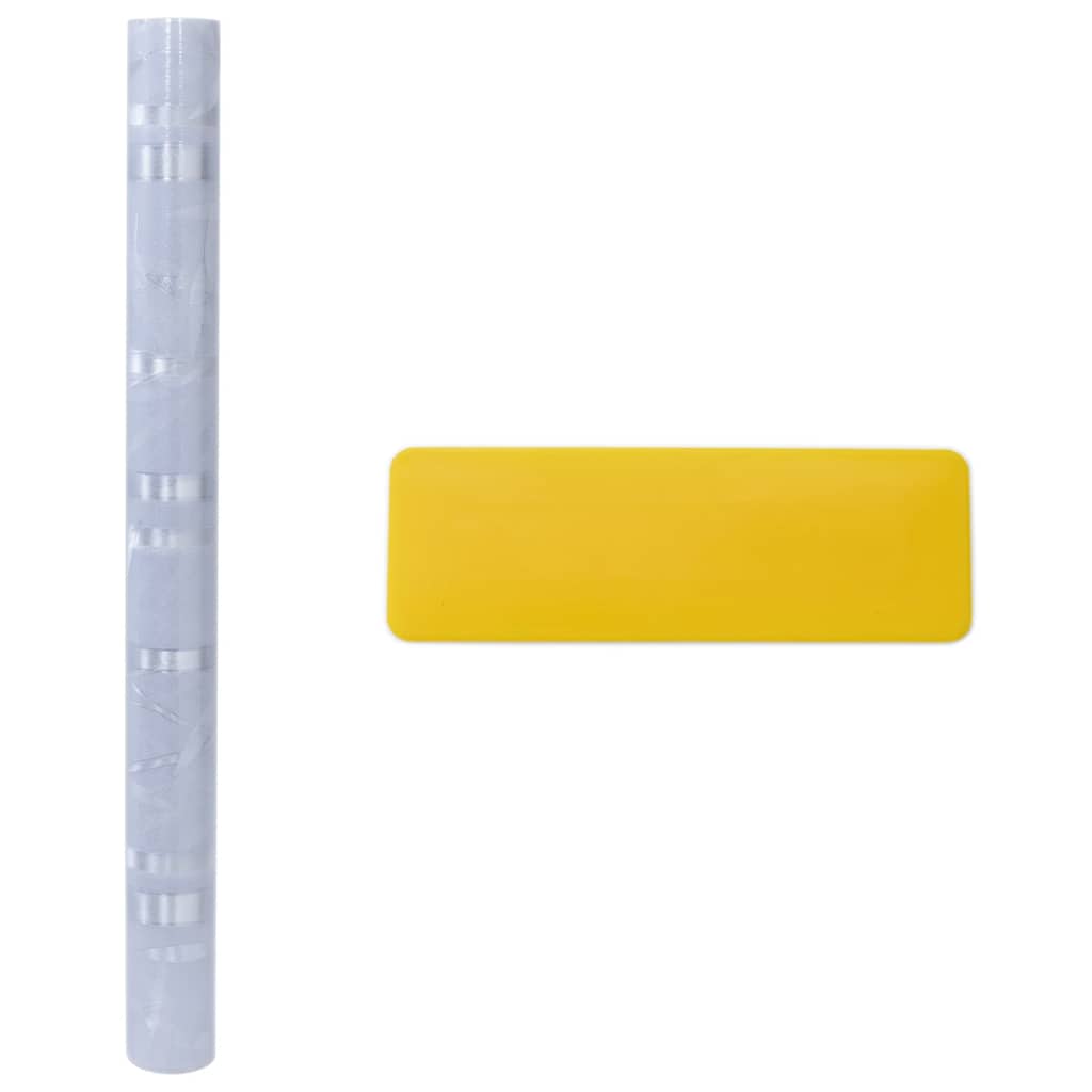 Fensterfolien 2 Stk. Matt Bambus-Muster PVC