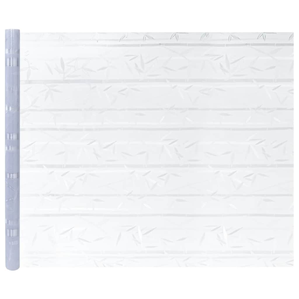 Fensterfolien 4 Stk. Matt Bambus-Muster PVC