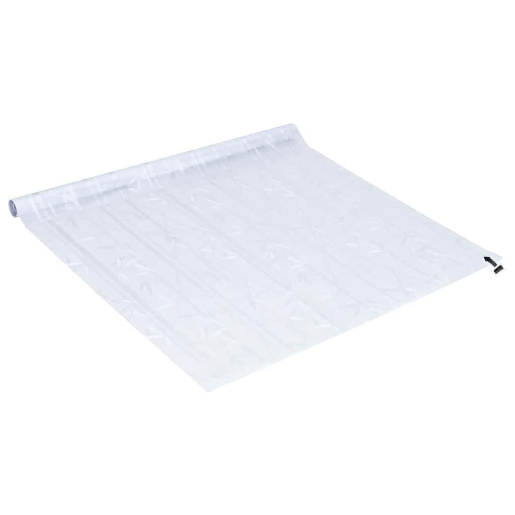 Fensterfolien 4 Stk. Matt Bambus-Muster PVC
