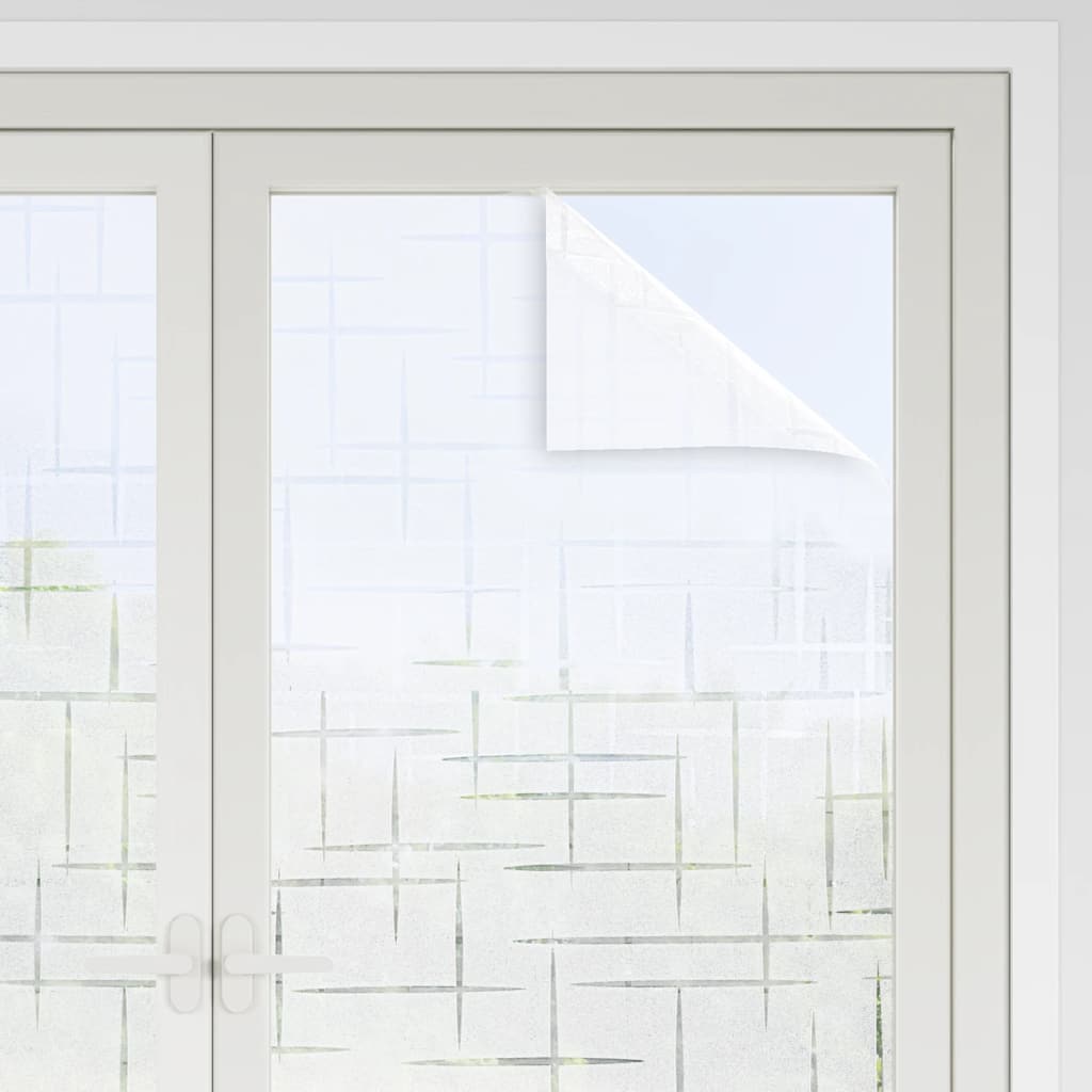 Fensterfolien 2 Stk. Matt Sternen-Muster PVC