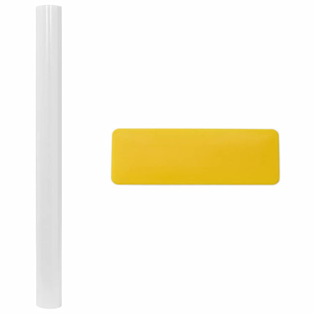 Fensterfolien 4 Stk. Matt Streifenmuster PVC