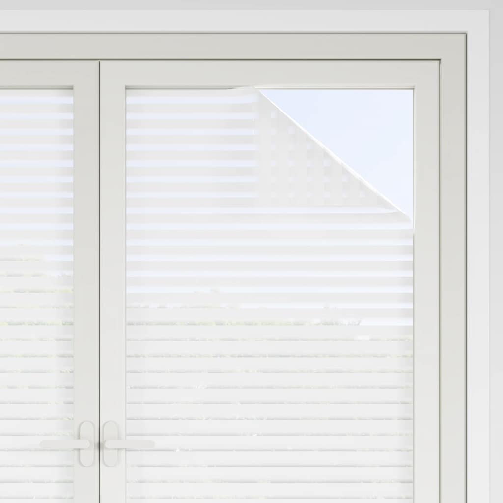 Fensterfolien 4 Stk. Matt Streifenmuster PVC