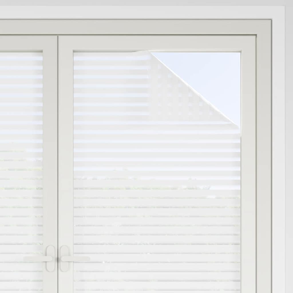 Fensterfolien 4 Stk. Matt Streifenmuster PVC
