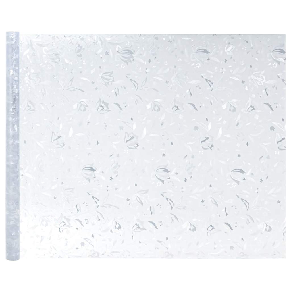 Fensterfolien 2 Stk. Matt Blumenmuster PVC