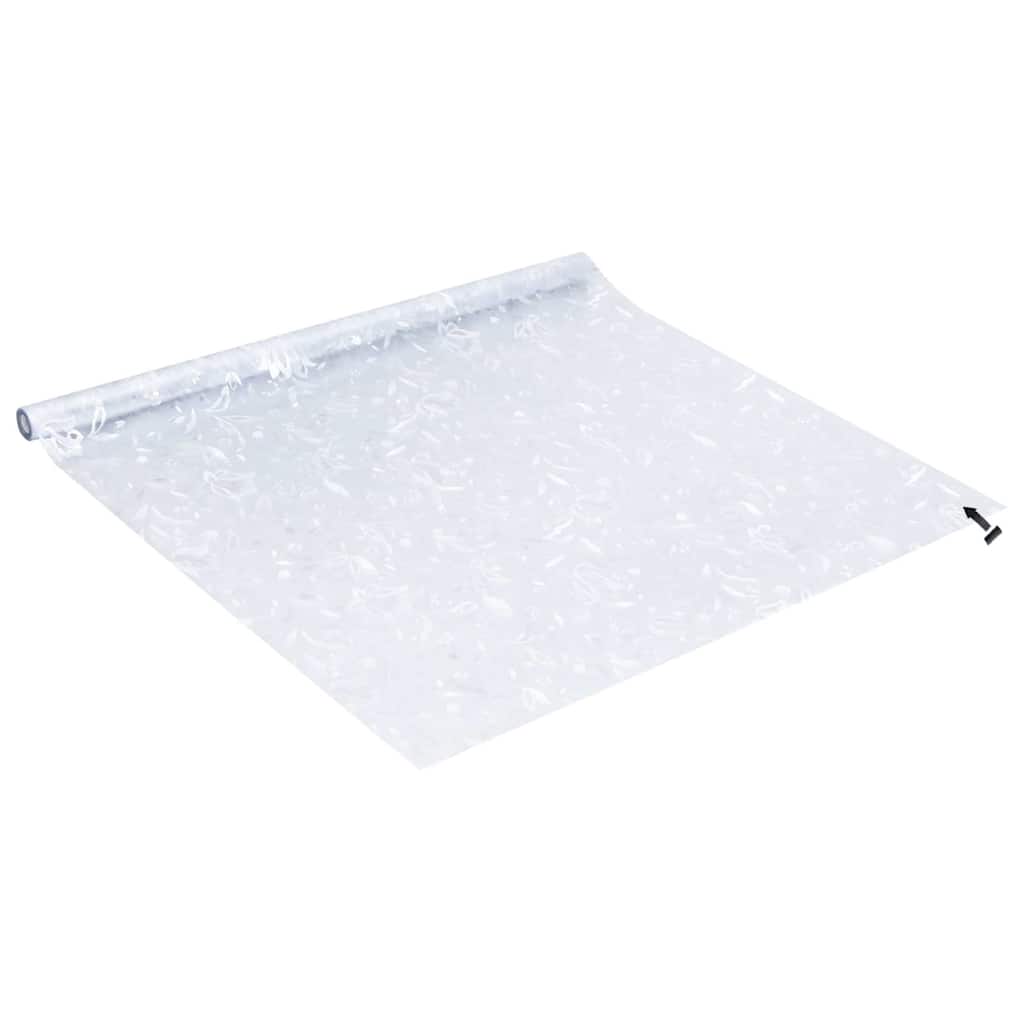 Fensterfolien 4 Stk. Mattes Blumenmuster PVC
