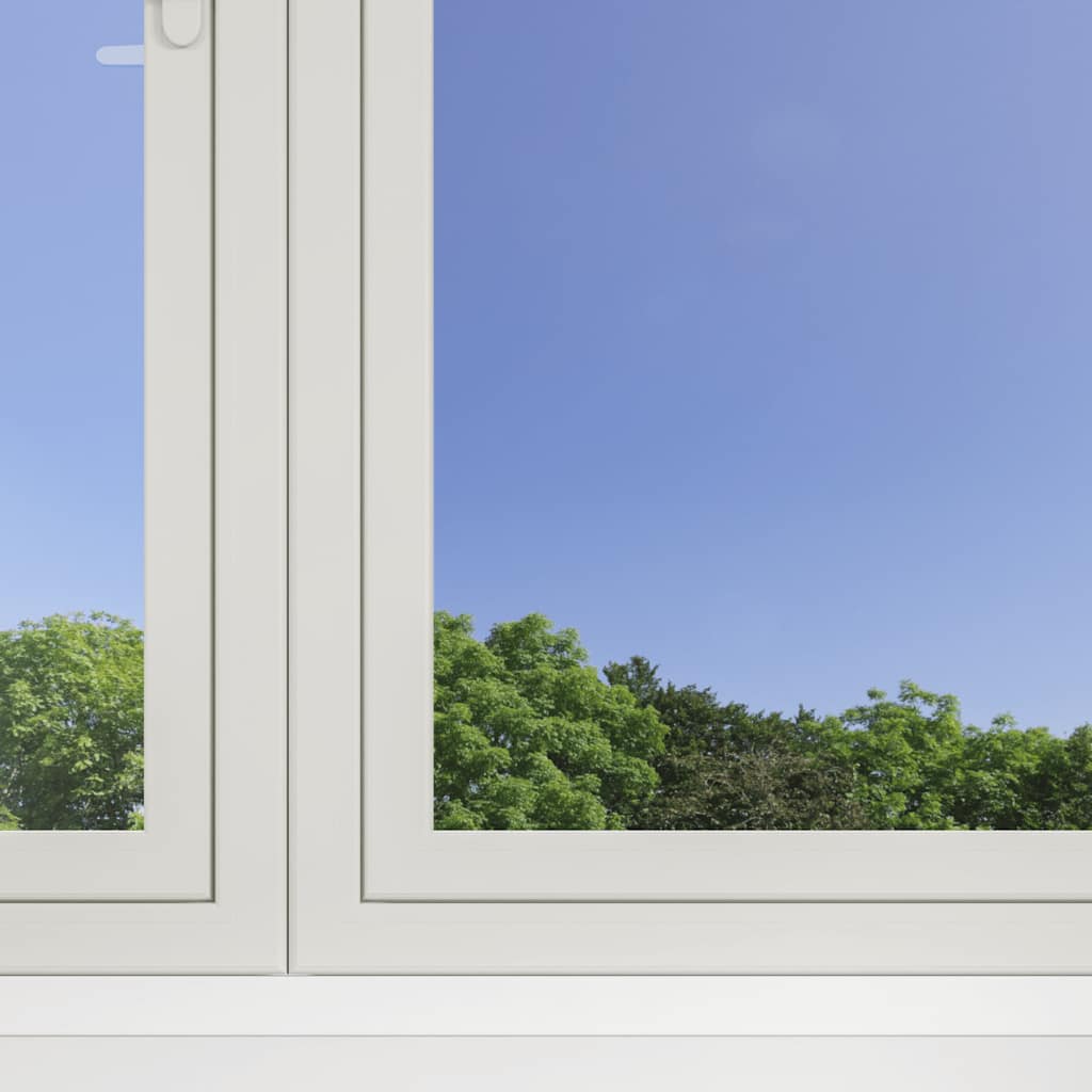 Sonnenschutzfolien 3 Stk. Statisch Reflektierend Silbern PVC