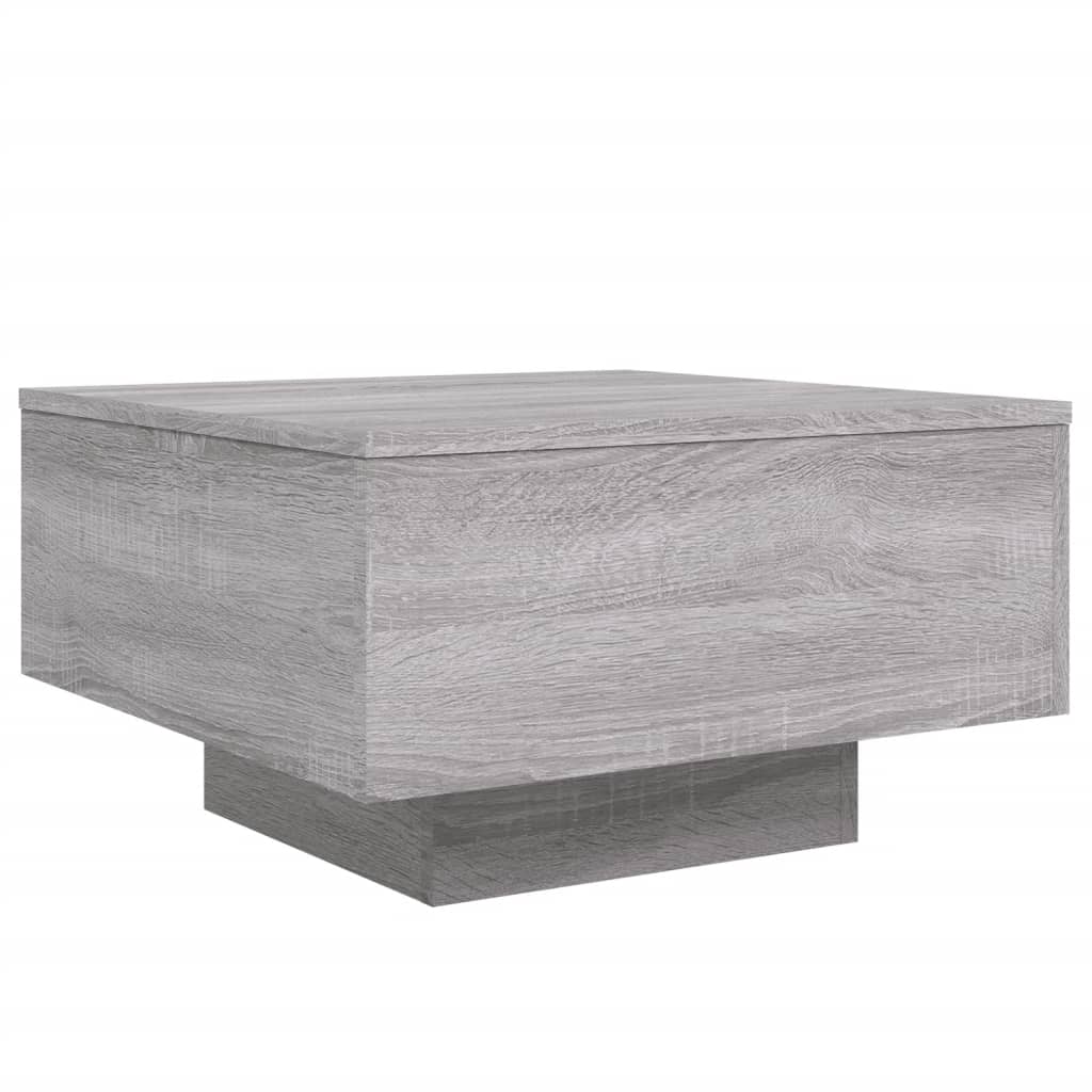 Table basse Sonoma grise 55x55x31 cm en bois