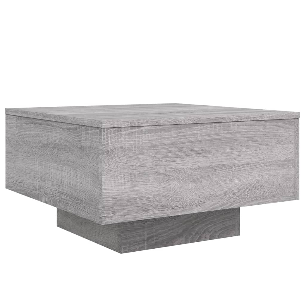 Table basse Sonoma grise 55x55x31 cm en bois