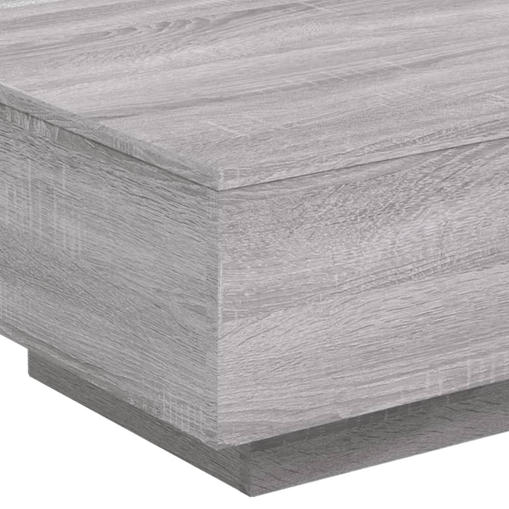 Table basse Sonoma grise 55x55x31 cm en bois