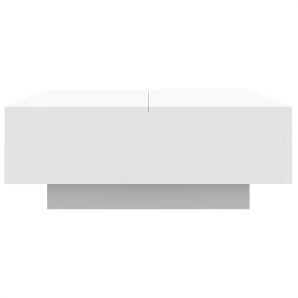 Table basse blanche 80x80x31 cm en bois