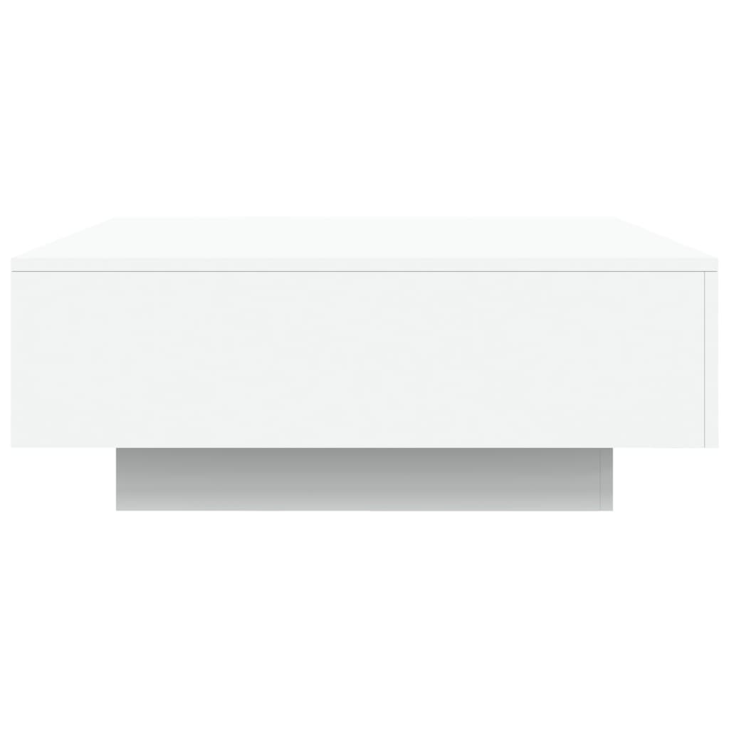 Table basse blanche 80x80x31 cm en bois
