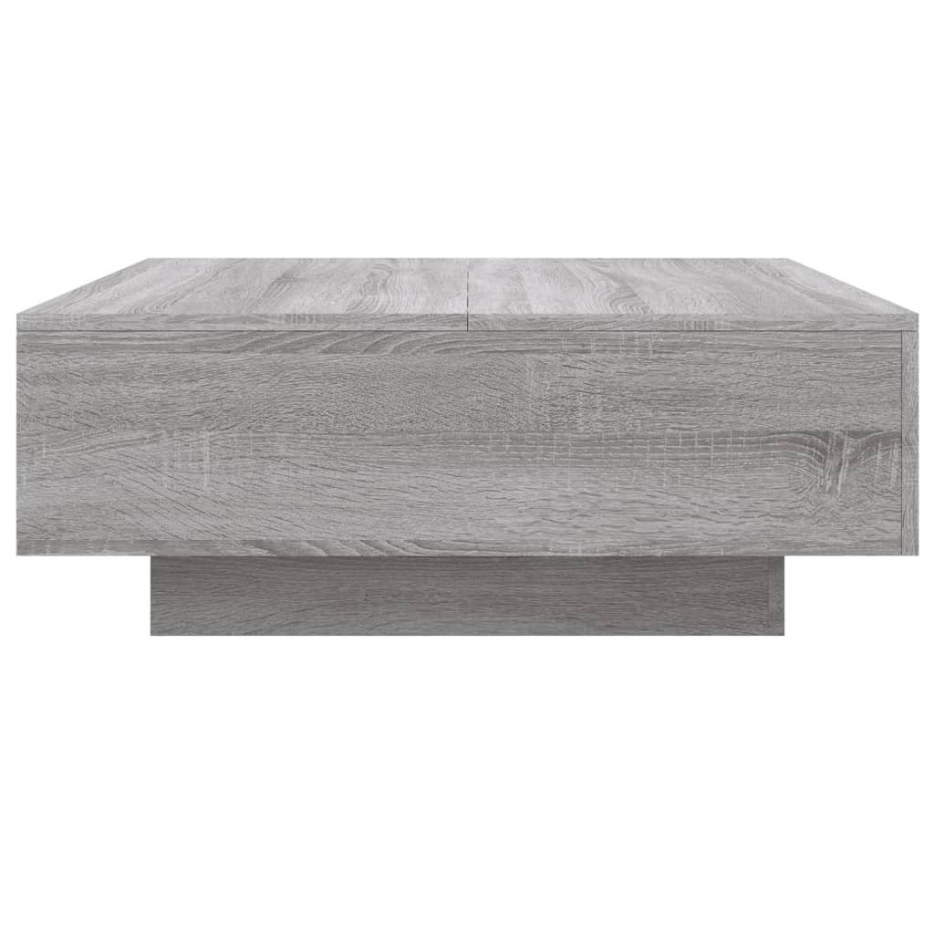 Table basse Sonoma grise 80x80x31 cm en bois