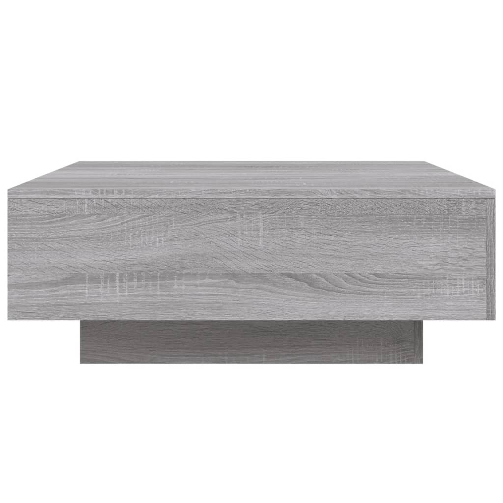 Table basse Sonoma grise 80x80x31 cm en bois