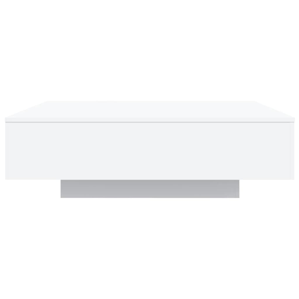 Table basse blanche 100x100x31 cm en bois