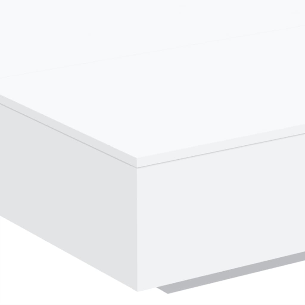 Table basse blanche 100x100x31 cm en bois
