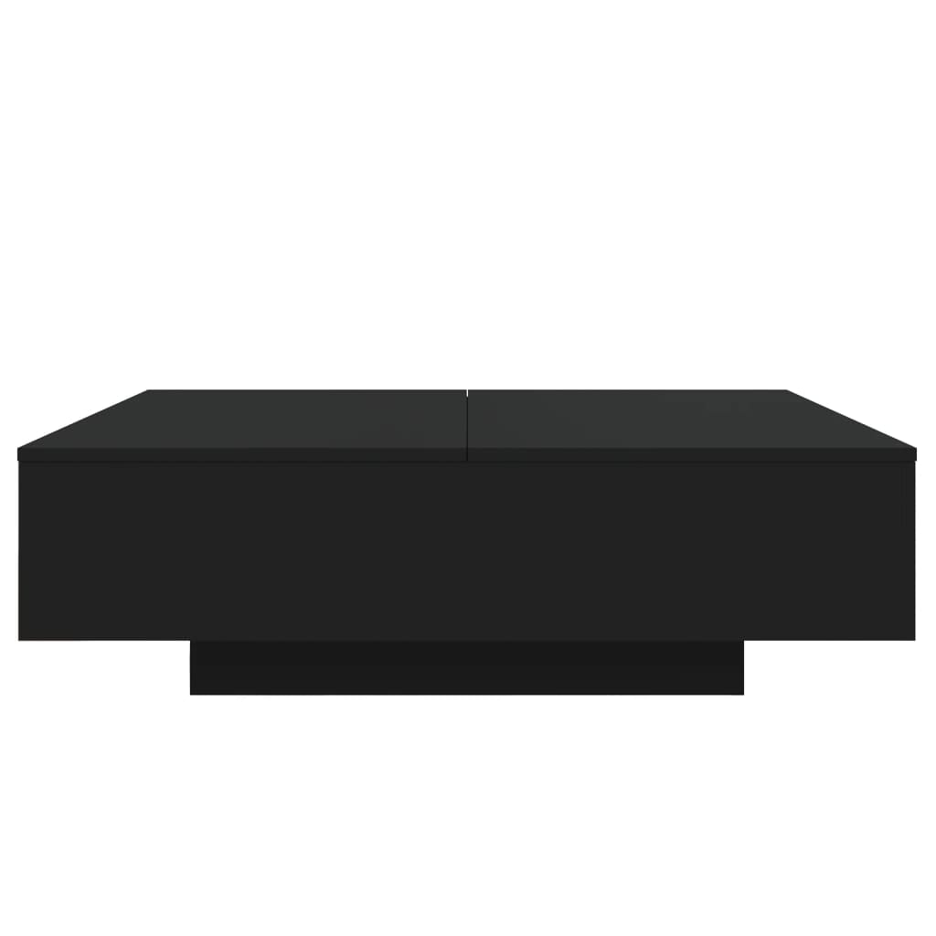Coffee Table Black 100x100x31 cm Wood Material