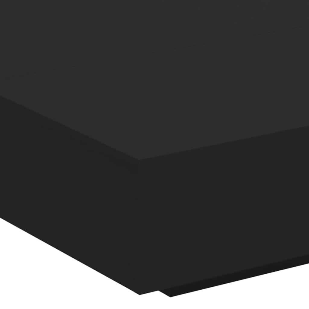 Coffee Table Black 100x100x31 cm Wood Material