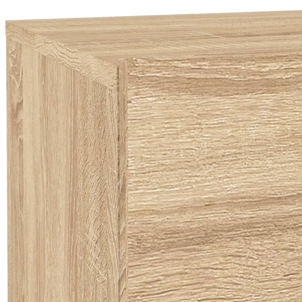 Bedside table with LED lights Sonoma oak 70x36x40.5 cm