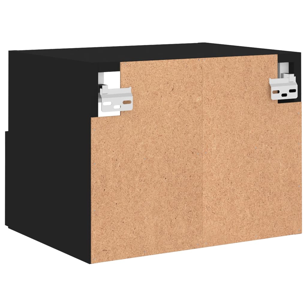 TV-Wandschrank Schwarz 40x30x30 cm Holzwerkstoff