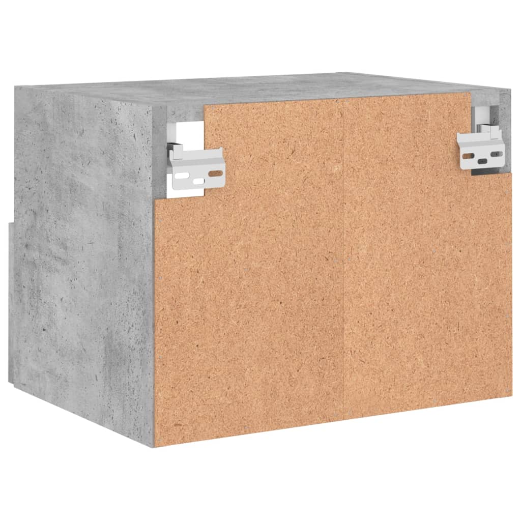 TV-Wandschrank Betongrau 40x30x30 cm Holzwerkstoff